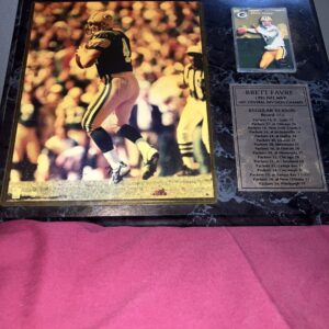 Brett Farve Green Bay Plaque